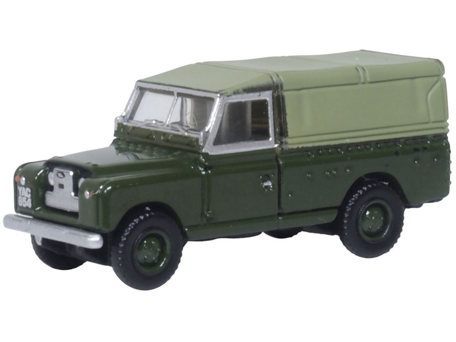 Oxford Diecast Land Rover Series II LWB Canvas Bronze Green OD120LAN2011