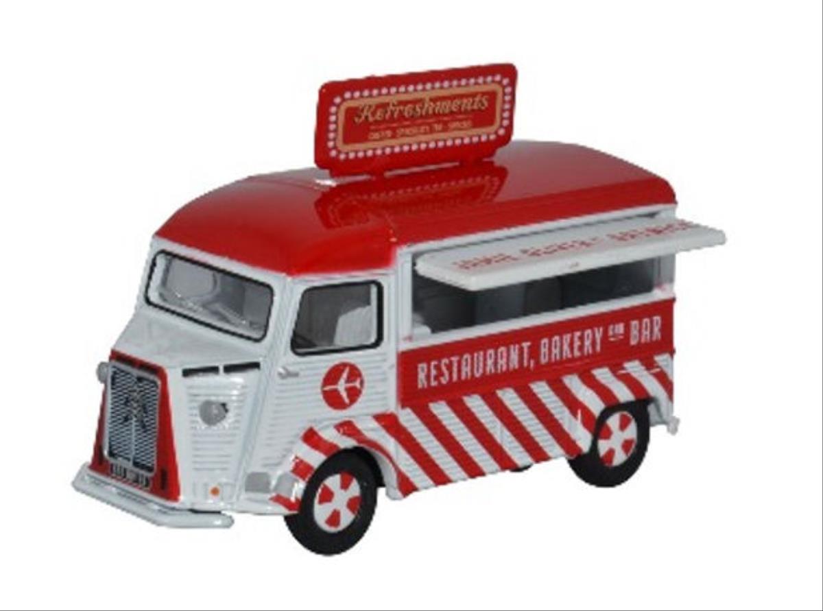 Oxford Diecast Citroen H Type Catering Van Jamie Oliver at Gatwick OD76CIT002