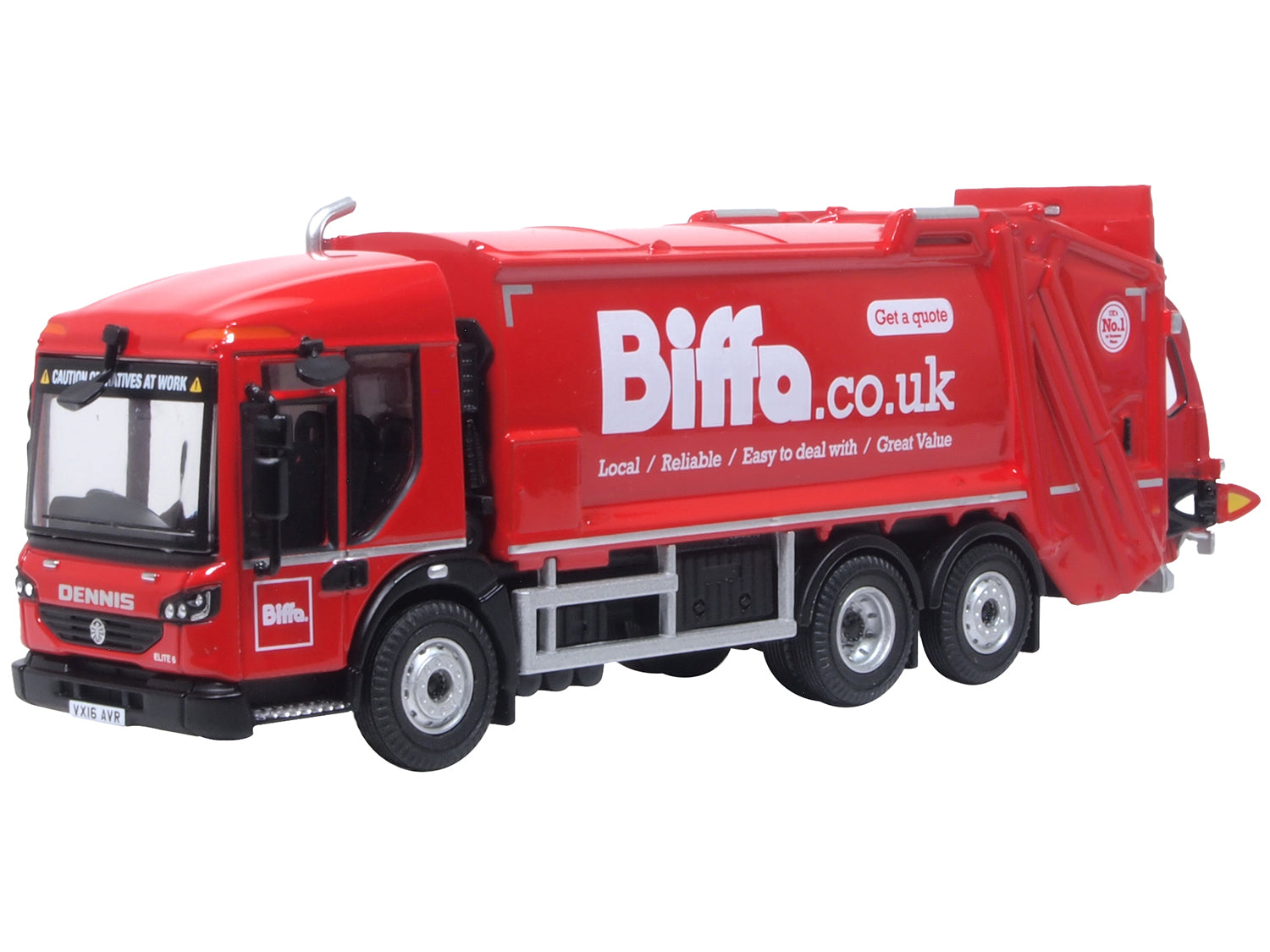 Oxford Diecast Dennis Eagle Olympus Refuse Truck Biffa OD76DE001