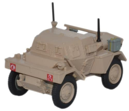 Oxford Diecast Daimler Dingo Scout Car 5th RTR 4th Arm.Brg 7th Arm.Div OD76DSC006