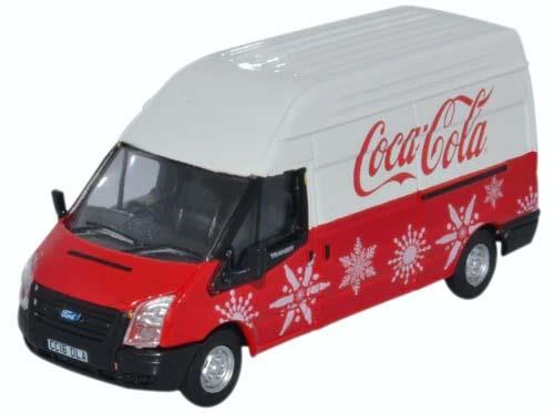 Oxford Diecast Ford Transit MkV LWB High Coca Cola Xmas OD76FT030CC