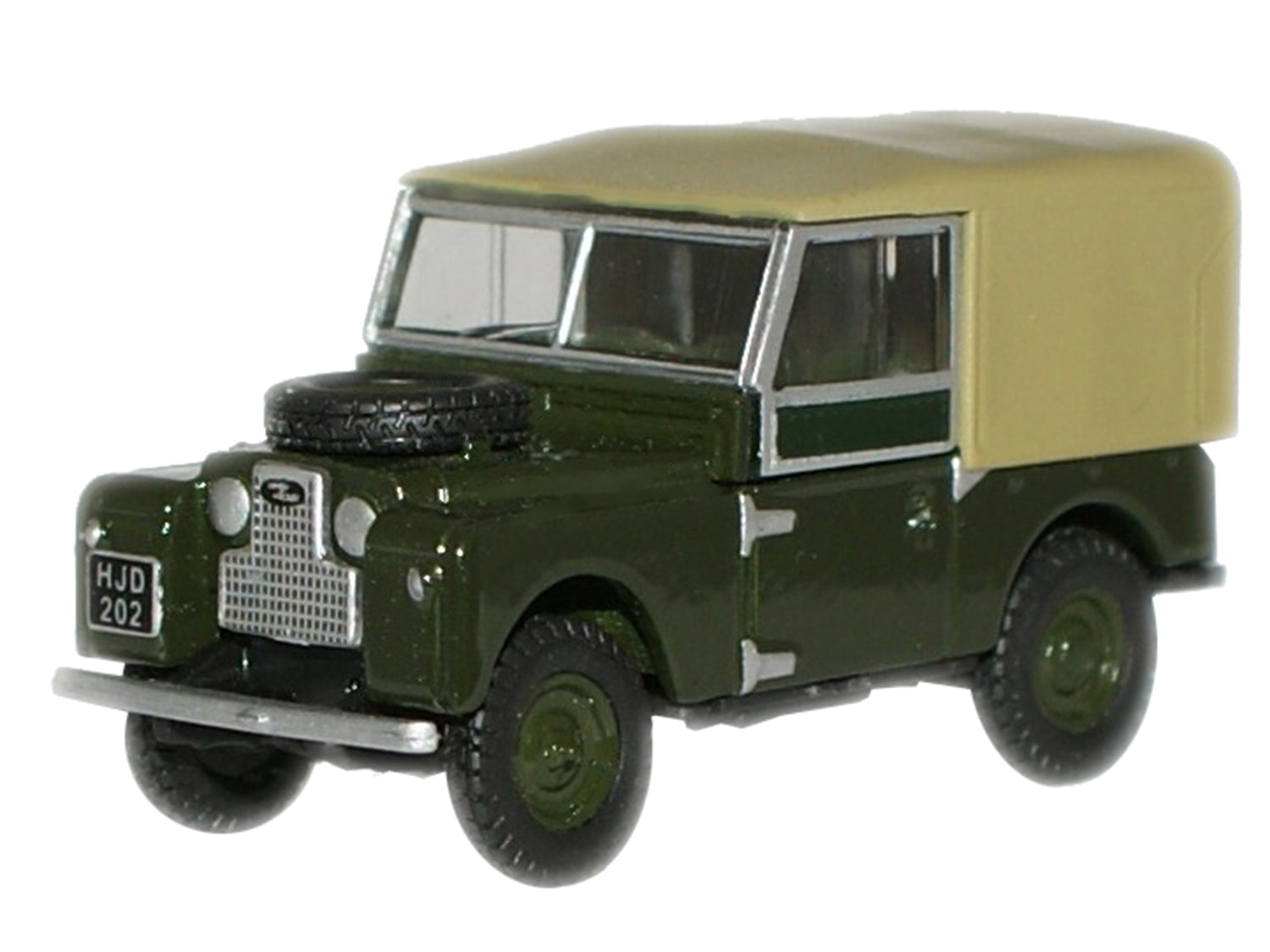 Oxford Diecast Land Rover Series I 88'' Canvas Bronze Green OD76LAN188009