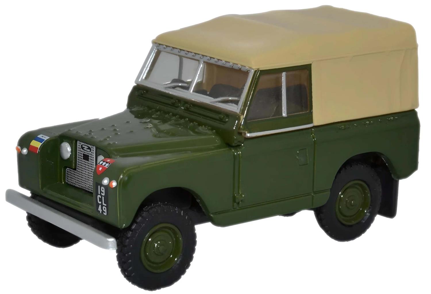 Oxford Diecast Land Rover Series II SWB Canvas REME OD76LR2S006