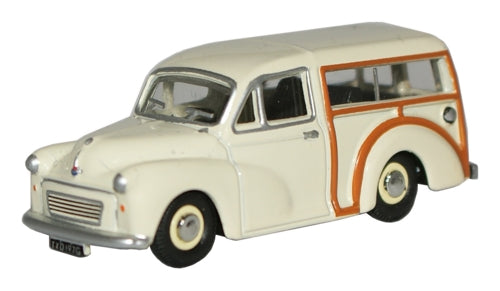 Oxford Diecast Morris Minor Traveller Old English White OD76MMT001