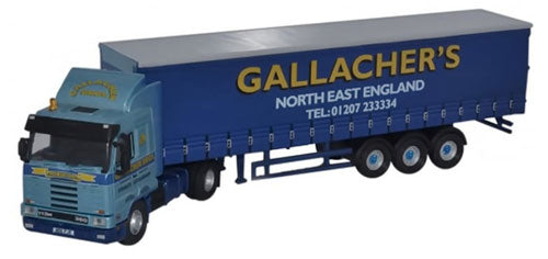 Oxford Diecast Scania 113 40ft Curtainside Gallacher Bros. OD76S143003