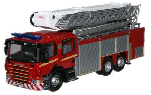 Oxford Diecast Scania Fire Engine Merseyside Fire & Rescue OD76SAL003
