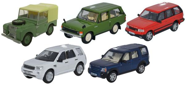 Oxford Diecast Land Rover Classic Set (5) OD76SET49