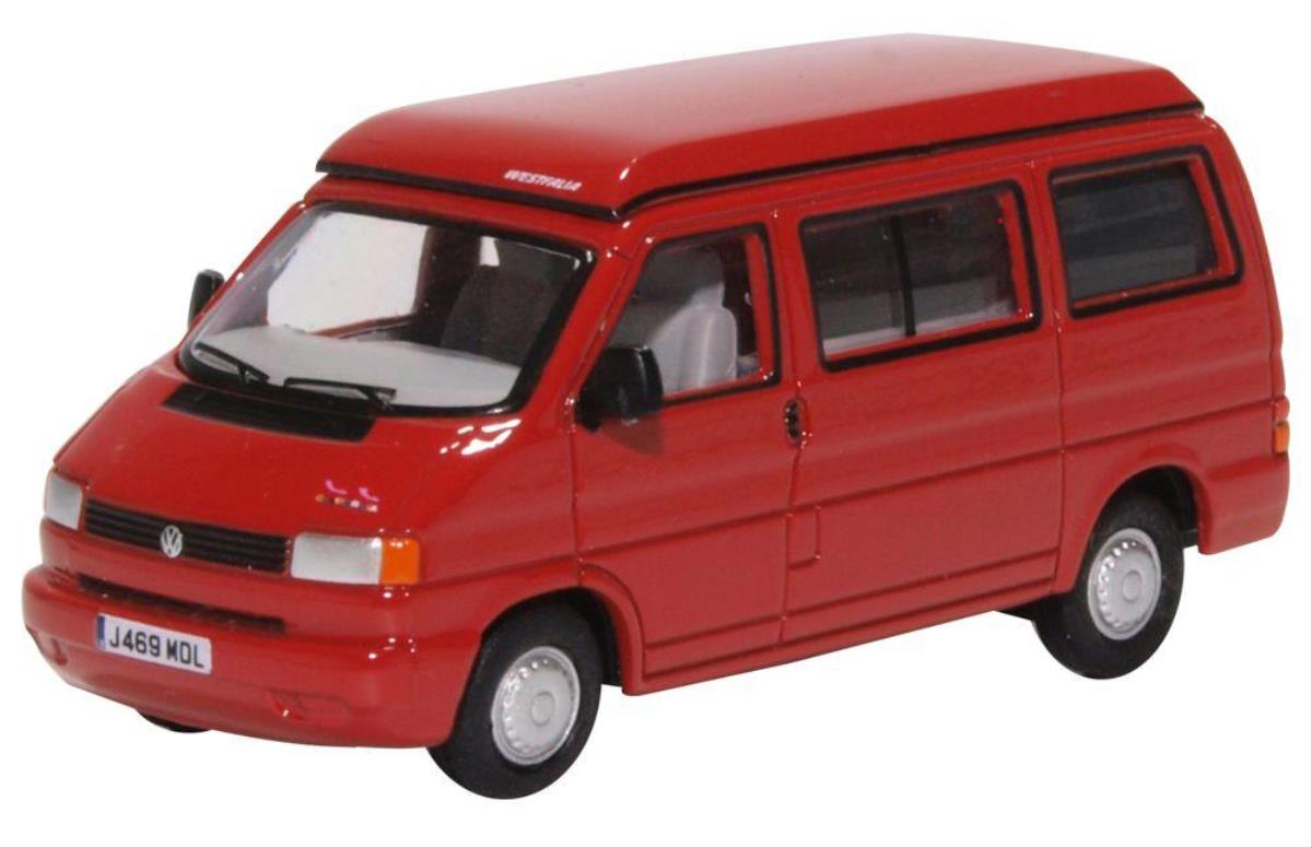 Oxford Diecast VW T4 Westfalia Camper Paprika Red OD76T4001