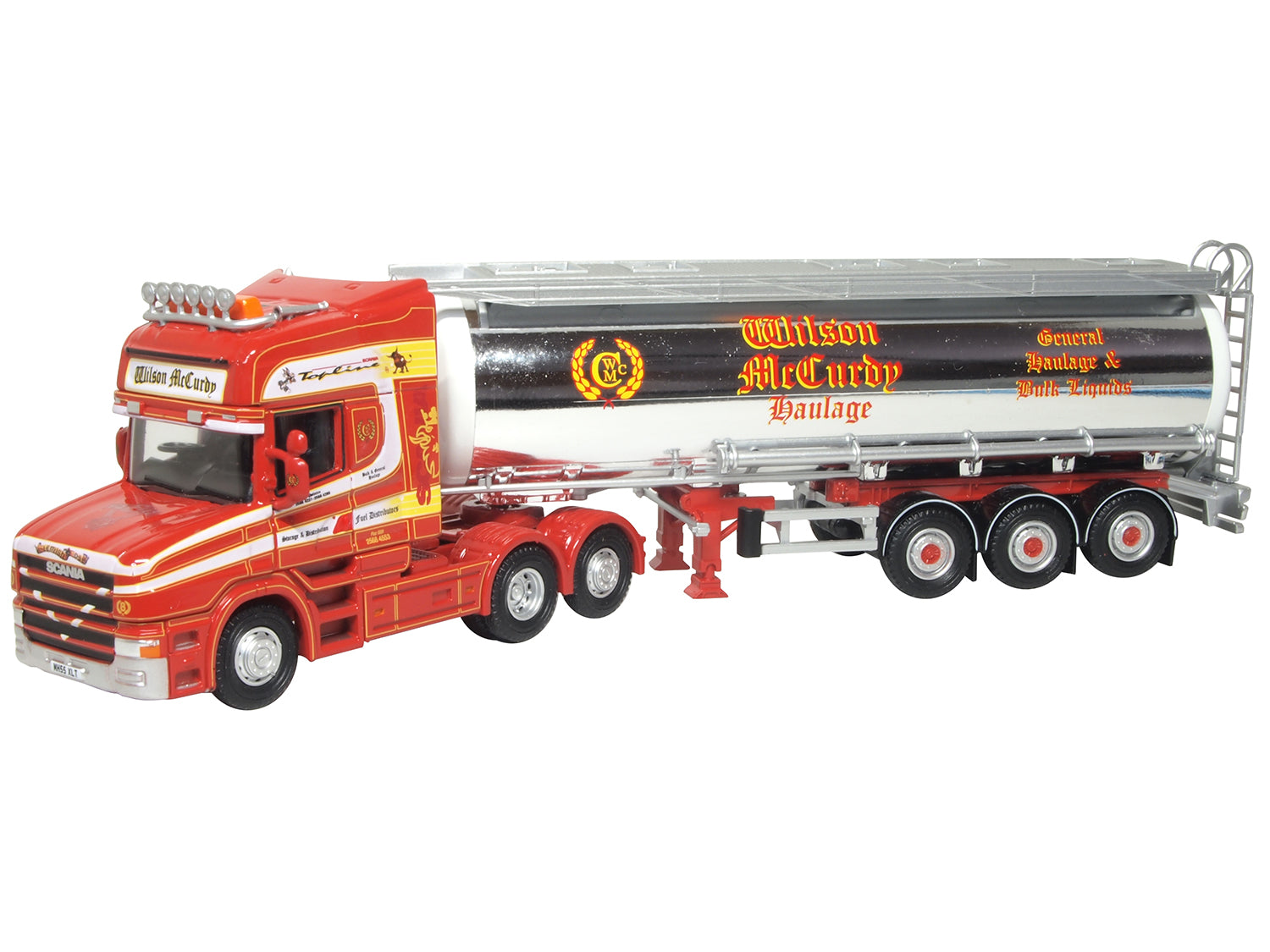 Oxford Diecast Scania T Cab Cylindrical Tanker Wilson McCurdy OD76TCAB011