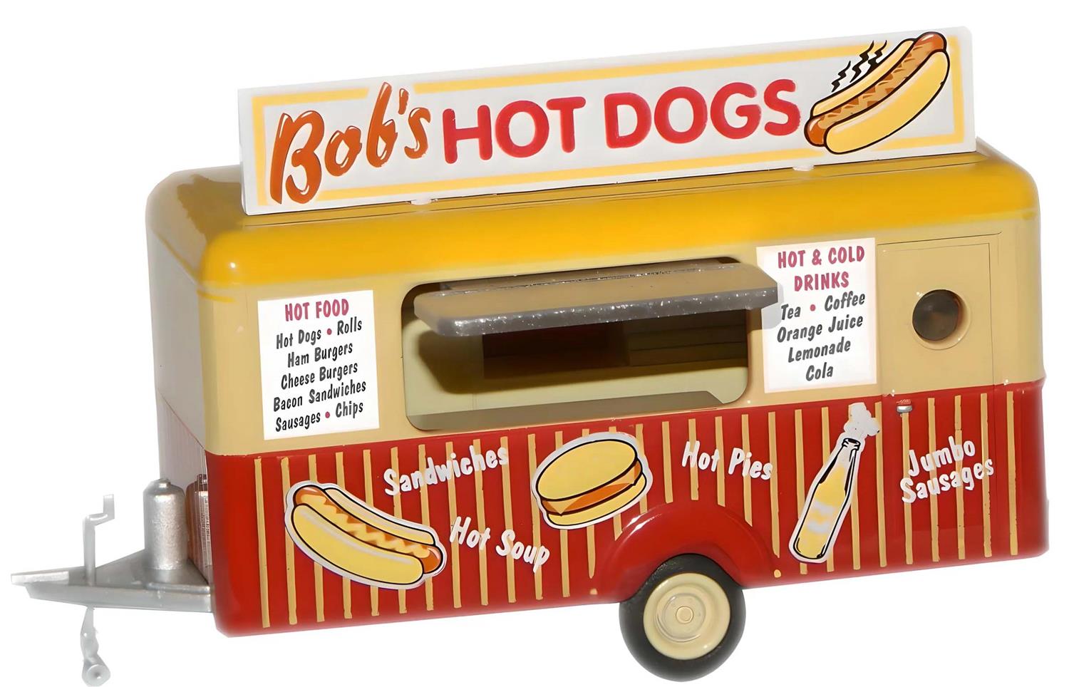 Oxford Diecast Mobile Trailer Bob's Hot Dogs OD76TR001