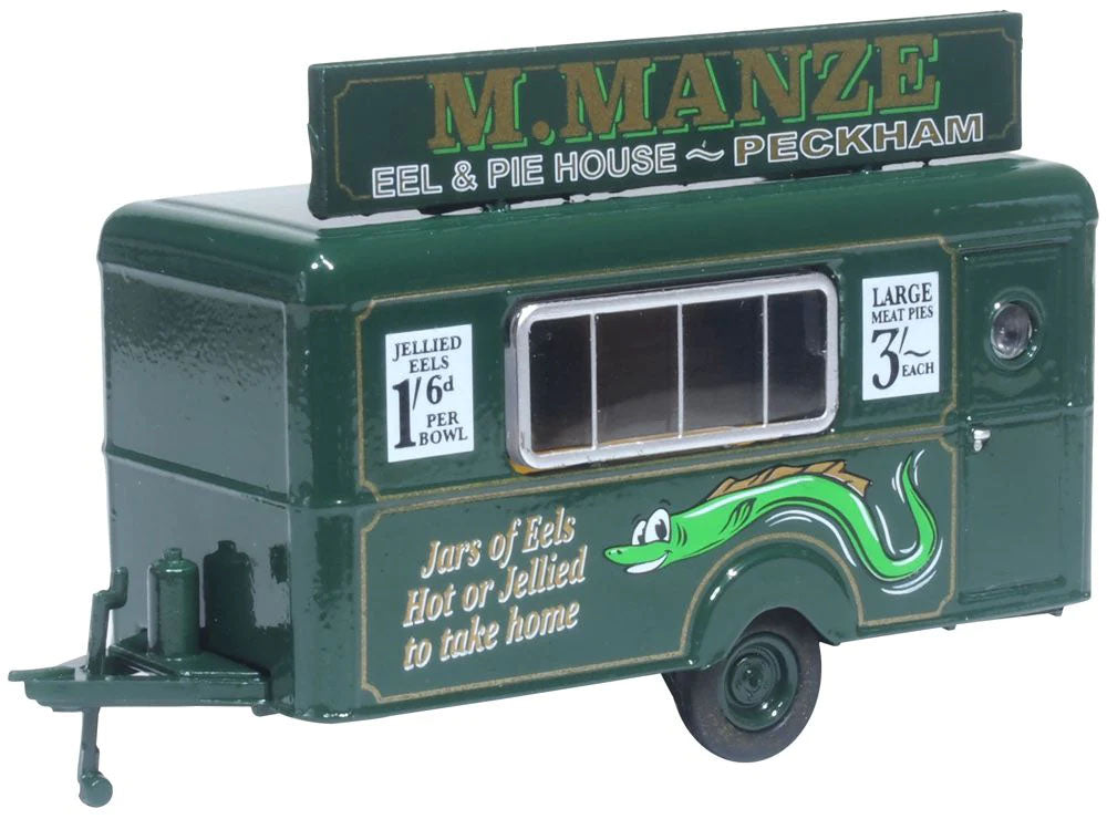 Oxford Diecast Mobile Trailer M Manze Jellied Eels OD76TR018