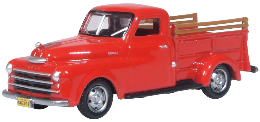 Oxford Diecast 1948 Dodge B-1B Pick Up Truck Red OD87DP48001