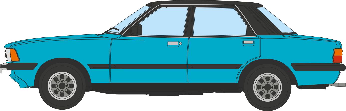 Oxford Diecast Ford Cortina Mk5 Cosmos Blue ODNFC5002