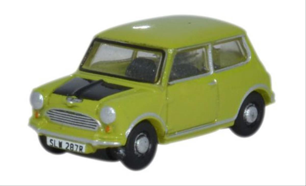 Oxford Diecast Classic Mini Lime Green ODNMN005