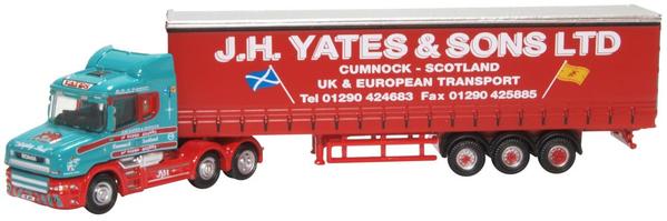 Oxford Diecast Scania T Cab Curtainside J H Yates & Sons ODNTCAB008