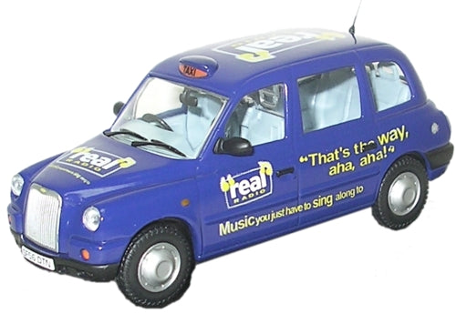Oxford Diecast TX4 Taxi Real Radio ODTX4003
