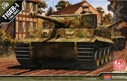 Pz.Kpfw.VI Tiger I Mid Version Normandy Invasion Model Kit