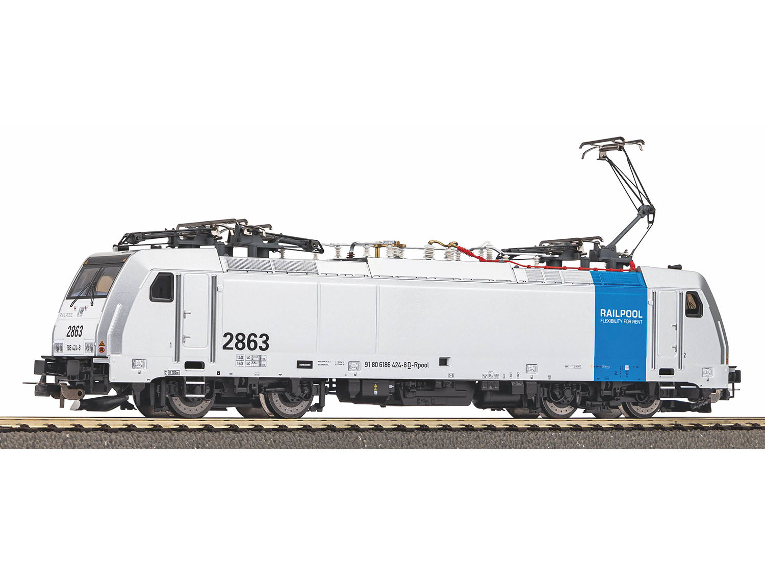 Piko Expert Railpool BR186 Electric Locomotive VI (DCC-Sound) PK21670