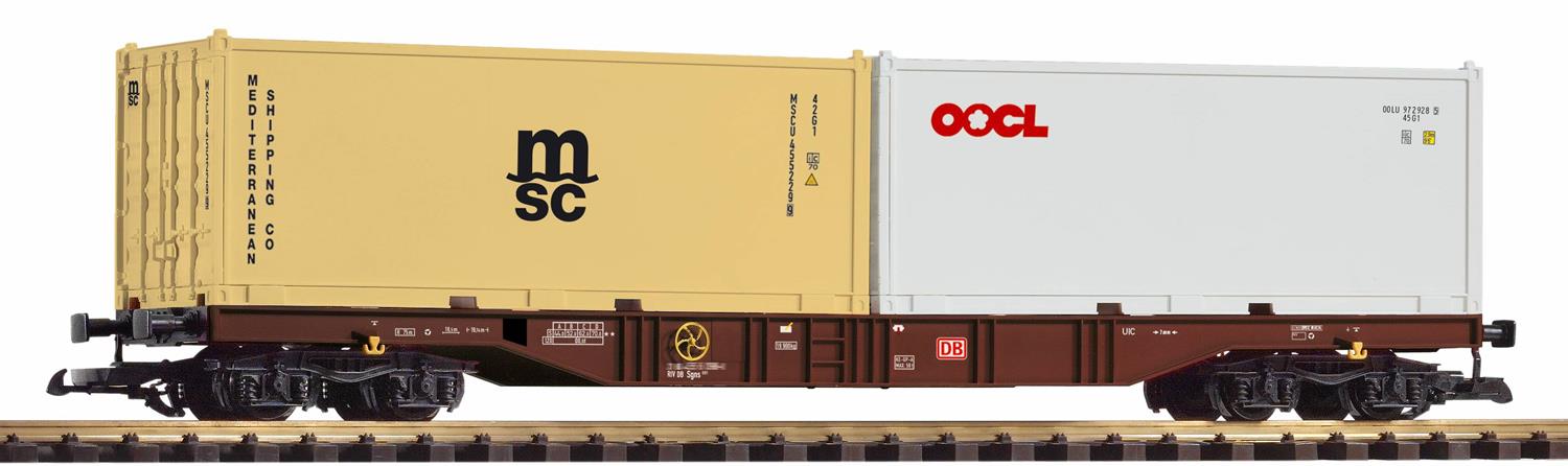 Piko DBAG Bogie Flat Wagon w/2 x 20' Container Load III PK37754
