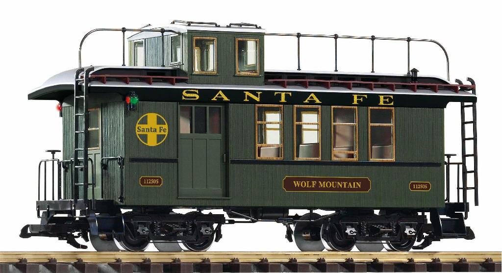 Piko Santa Fe Wood Combine 112505 w/Metal Wheels & Lit Markers PK38666