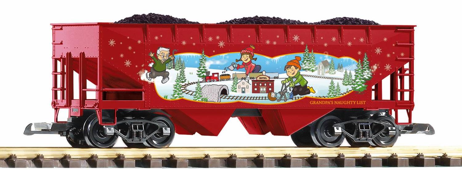 Piko Christmas Rib Sided Bogie Hopper w/Coal Load PK38930