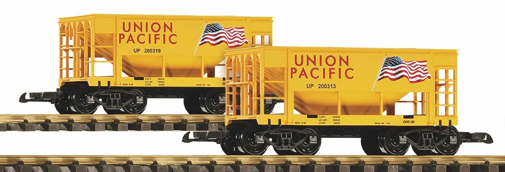 Piko Union Pacific Ore Wagon Set (2) Flag Scheme PK38950