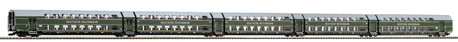 Piko Classic DR DGBe12 Bi-Level Coach Set (5) III PK53124