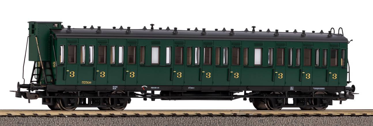 Piko Classic SNCB 3rd Class Coach w/Brakeman's Cab III PK53334