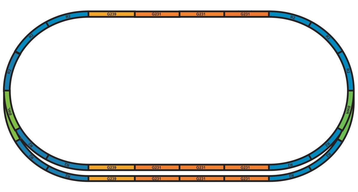 Piko A-Track Roadbed Set for A+E Track Packs PK55367