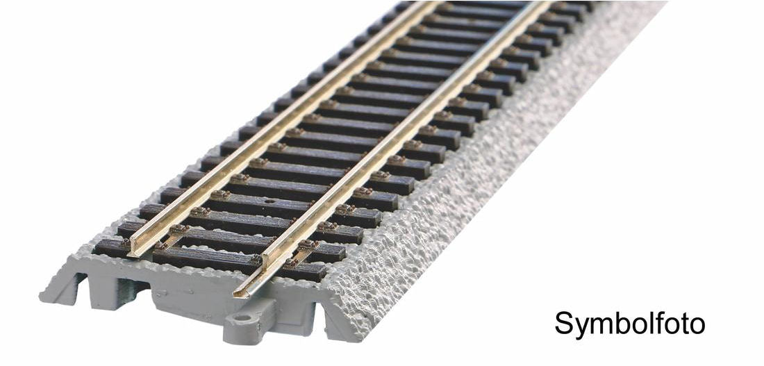 Piko A-Track w/Roadbed (G231) Straight Terminal 231mm PK55406