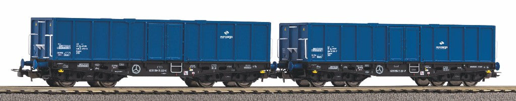 Piko Expert PKP Cargo 401Zk High Sided Open Wagon Set (2) VI PK58260