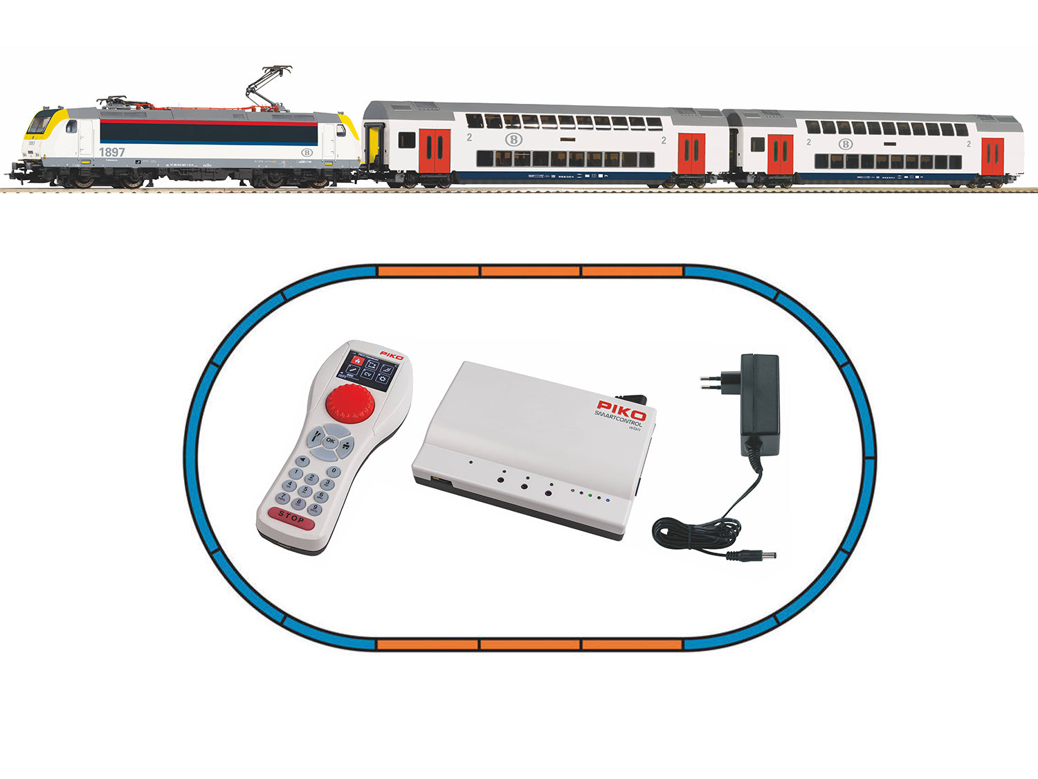 Piko SmartControl wlan SNCB E186 Passenger Starter Set VI PK59108