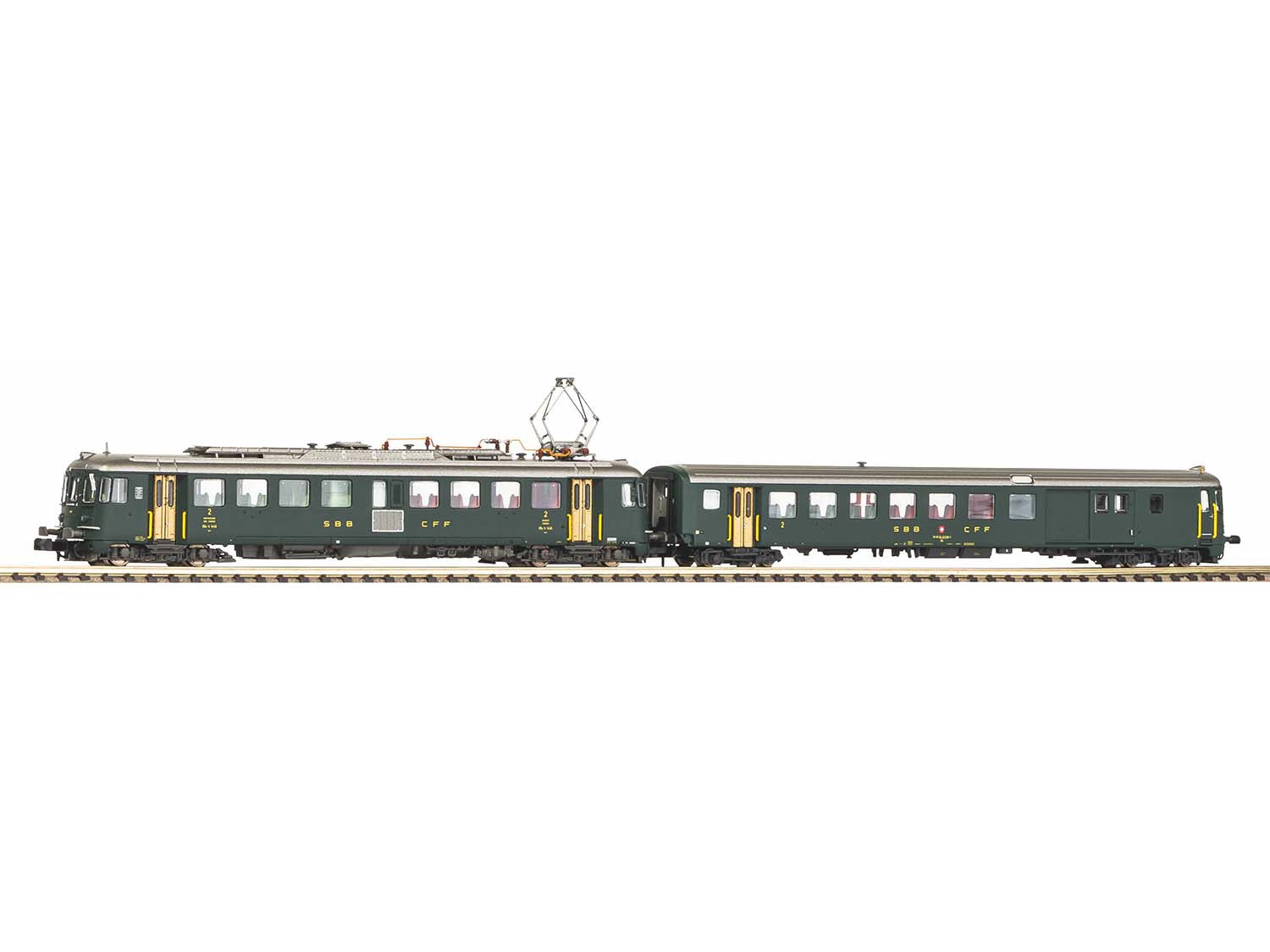 Piko SBB Rbe4/4 & Bt Electric Railcar & Trailer IV (DCC-Sound) PK94167