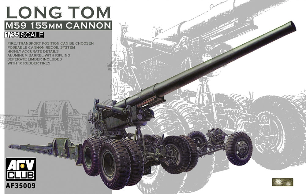 AFV Club M59 155Mm Long Tom Cannon PKAF35009