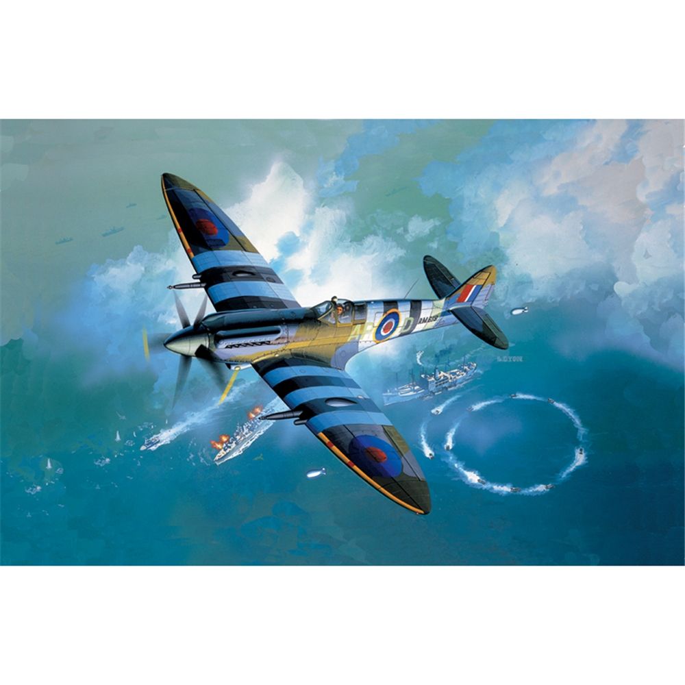 British Royal Air Force Spitfire Mk XIVc Fighter Aircraft