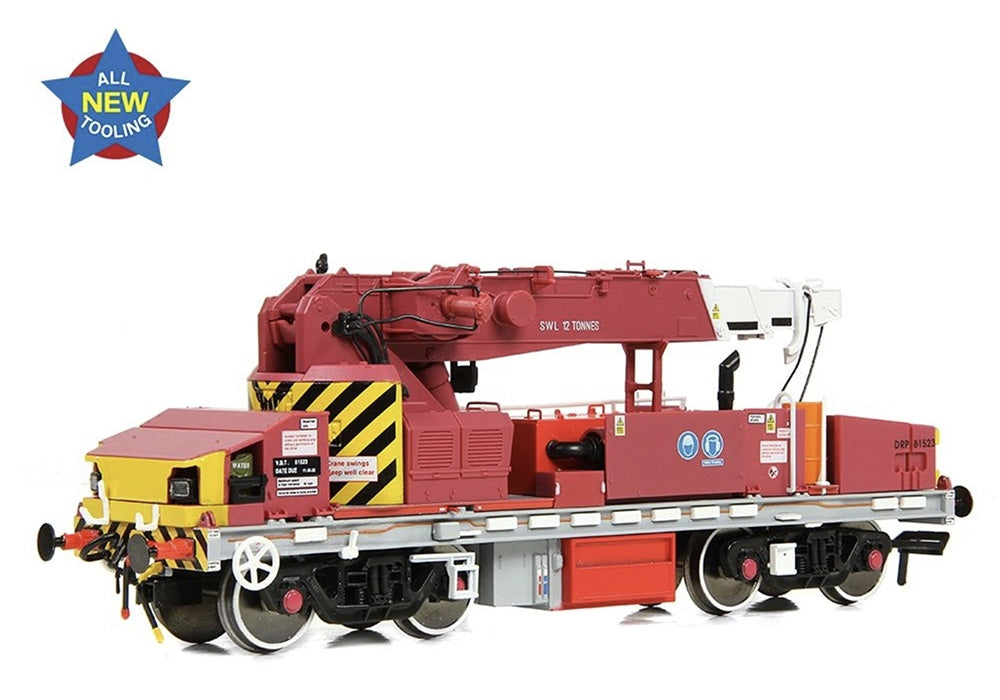Efe Rail Plasser 12t Yob Diesel-Hydraulic Crane Drp81523 Javis/Fastline Maroon E87049