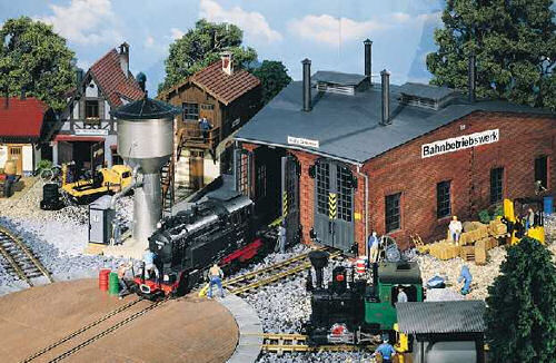 Pola Two Track Engine Shed Kit PO331750