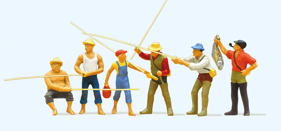 Preiser Fishermen (6) Exclusive Figure Set PR10077