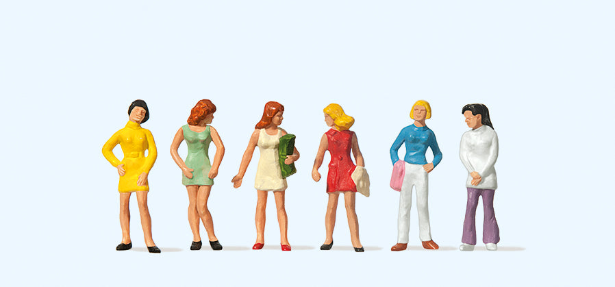 Preiser Teenage Girls (6) Exclusive Figure Set PR10122