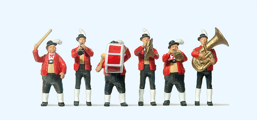 Preiser Tyrolean Band in National Costume (6) Exclusive Figure Set PR10206