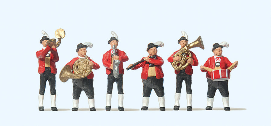 Preiser Tyrolean Band in National Costume (6) Exclusive Figure Set PR10207