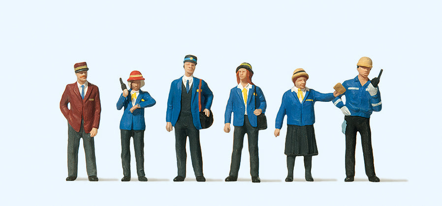 Preiser Dutch Railway Personnel (6) Exclusive Figure Set PR10213