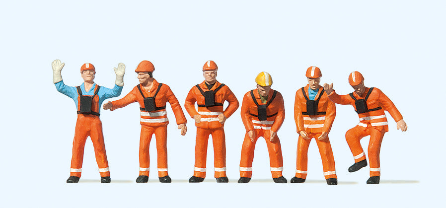 Preiser DB Railway Shunters (6) Exclusive Figure Set PR10245