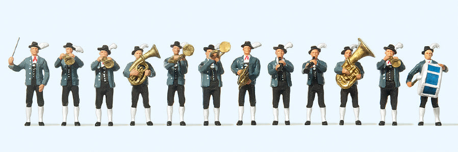 Preiser Bavarian Band (12) Exclusive Figure Set PR10250