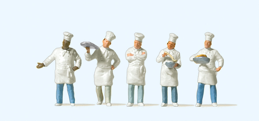 Preiser Chefs at the Buffet (5) Exclusive Figure Set PR10330