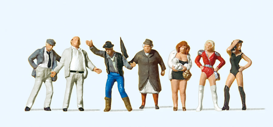 Preiser Threatening People (7) Exclusive Figure Set PR10346