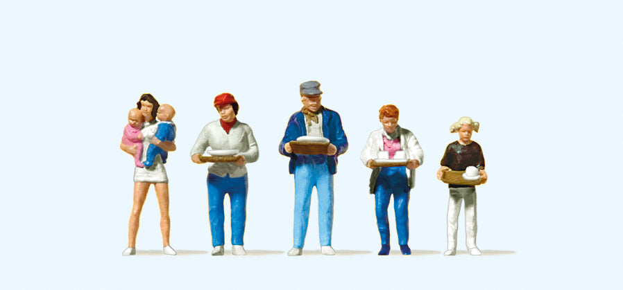 Preiser At the Canteen (5) Exclusive Figure Set PR10367