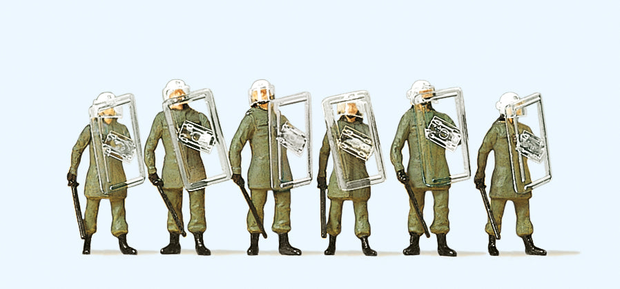 Preiser German BGS Defence Operations (6) Exclusive Figure Set PR10393