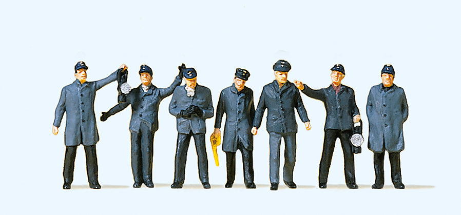 Preiser DB Railway Yard Workers (7) Exclusive Figure Set PR10409