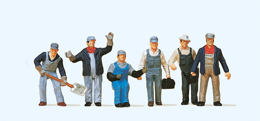 Preiser American Railfreight Personnel (6) Exclusive Figure Set PR10453